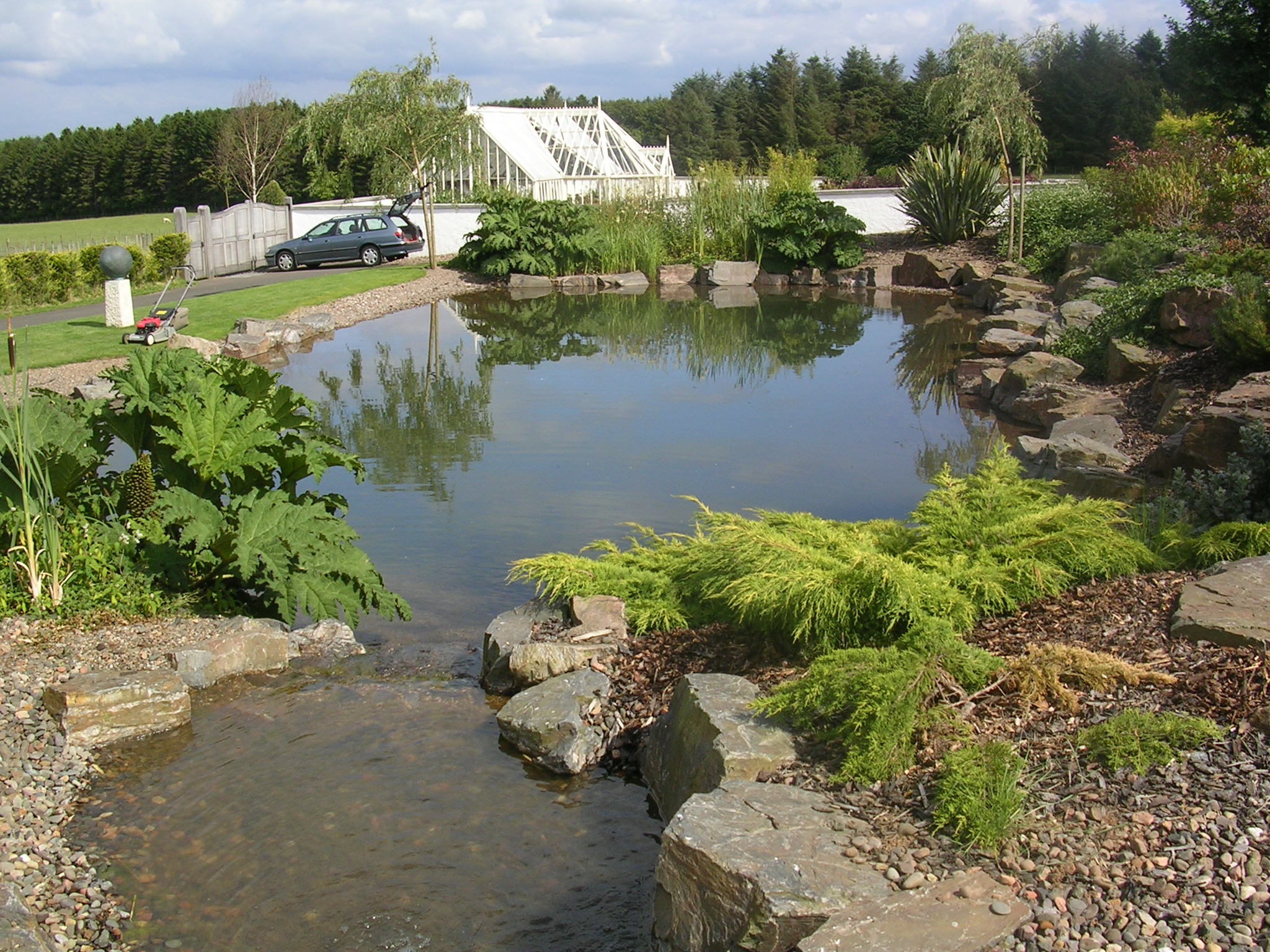 Large pond and stream